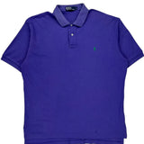 Polo By Ralph Lauren Polo Shirt - Large Blue Cotton