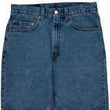 505 Levis Denim Shorts - 30W 10L Blue Cotton