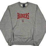 Vintage Wisconsin Badgers Unbranded College Sweatshirt - Large Grey Cotton
