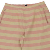 Gf Ferre Striped Trousers - 30W UK 10 Pink Cotton