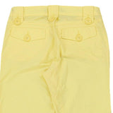 Love Moschino Trousers - 30W UK 8 Yellow Cotton