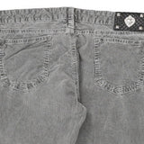 Love Moschino Cord Trousers - 32W UK 10 Grey Cotton