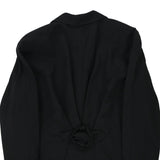 Superior Blazer - Large Black Wool Blend