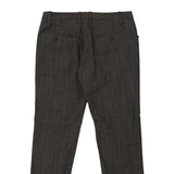 Hugo Boss Trousers - 36W 29L Brown Wool Blend