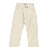Emporio Armani Trousers - 25W UK 6 Cream Cotton