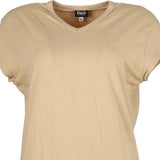 Dolce & Gabbana V-neck T-Shirt - XL Beige Cotton