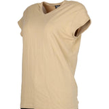 Dolce & Gabbana V-neck T-Shirt - XL Beige Cotton
