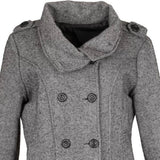 Unbranded Overcoat - Large Grey Polyester Blend