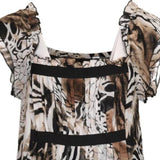 Unbranded Animal print Mini Dress - Large Brown Polyester