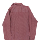 1970's Unbranded Checked Shirt - Medium Red Cotton