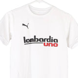 Age 11-12 Lombardia Uno Puma Football T-Shirt - Medium White Polyester