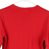 NASA Live 978 Spellout Sweatshirt - Small Red Cotton Blend