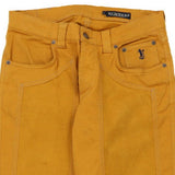 Jeckerson Trousers - 28W UK 8 Yellow Cotton