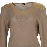 Gianfranco Ferre Jumper - XL Beige Cotton Blend