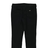 Armani Jeans Trousers - 33W 27L Black Cotton