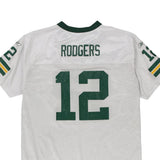 Age 13-14 Green Bay Packers Aaron Rogers Reebok NFL Jersey - XL White Polyester