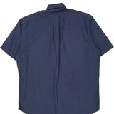 Blake Ralph Lauren Short Sleeve Shirt - Medium Navy Cotton