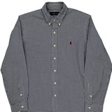 Ralph Lauren Checked Shirt - Large Blue Cotton