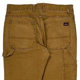 Dickies Carpenter Trousers - 34W 32L Brown Cotton