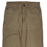 Carhartt Double Knee Carpenter Pants - 32W 34L Khaki Cotton
