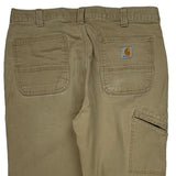 Carhartt Carpenter Pants - 35W 30L Khaki Cotton Blend