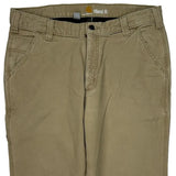 Carhartt Carpenter Pants - 35W 30L Khaki Cotton Blend