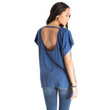 U-Back Top - Organic Cotton - Blue