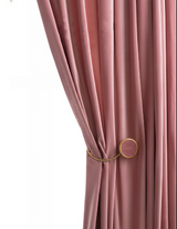 Anydrape Plain Pink Luxury Curtains – Modern Textured Drapes for Living Room, Bedroom & Dining Decor