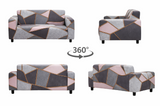 Anyseat 2-Seater Sofa Cover – Gray Pink Style Slipcover for Living Room Chair Protection