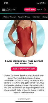 Woman's One Piece Swimsuit with Molded Cups Black