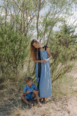Women maxi dress Eita - Blue