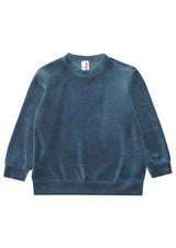 Velvet women sweatshirt - Blue