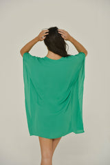 Emerald Green Caftan Tunic Dress