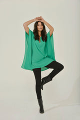 Emerald Green Caftan Tunic Dress