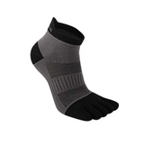 Anyfootwear 5 Pairs One Size 36-42 Gray Men's Cotton Five Toe Socks Breathable Sports Socks Sweat Absorbent Anti-Friction Short Tube Socks