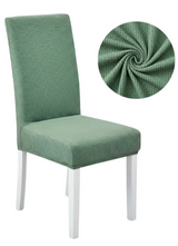 Anyseat Green Waterproof Chair Cover – Corn Kernel Pattern Stretch Slipcover for Dining Room