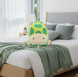 Anypack 3D Green Turtle School Backpack - Kids Plush Animal Bag