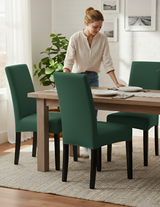 Anyseat Green Chair Cover – Waterproof Elastic Slipcover with Anti‑Dirt Protection for Dining Room, Kitchen, Wedding, Hotel, Banquet & Restaurant