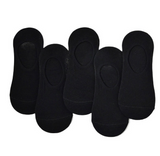 Anyfootwear 5 Pairs Size 4-10 Black Men Women Fashion Socks Cotton Long Crew Socks High Quality Office Business Sports Skateboard Knitted Casual