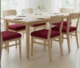 Anyseat Maroon Red Plain Print Chair Cover – Stretch Washable Removable Seat Cover for Dining & Kitchen