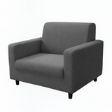 Anyseat 1-Seater Sofa Cover – Plain Gray Style Slipcover for Living Room Chair Protection