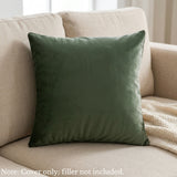 Anypillow Green Plush Decorative Cushion Cover – Soft Throw Pillowcase for Sofa & Bed