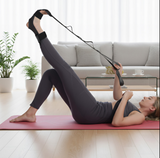 Anyfit Yoga Band Stretcher Solid Black Strap Resistance Belt Pilates Exercise Stretcher Fitness Tool