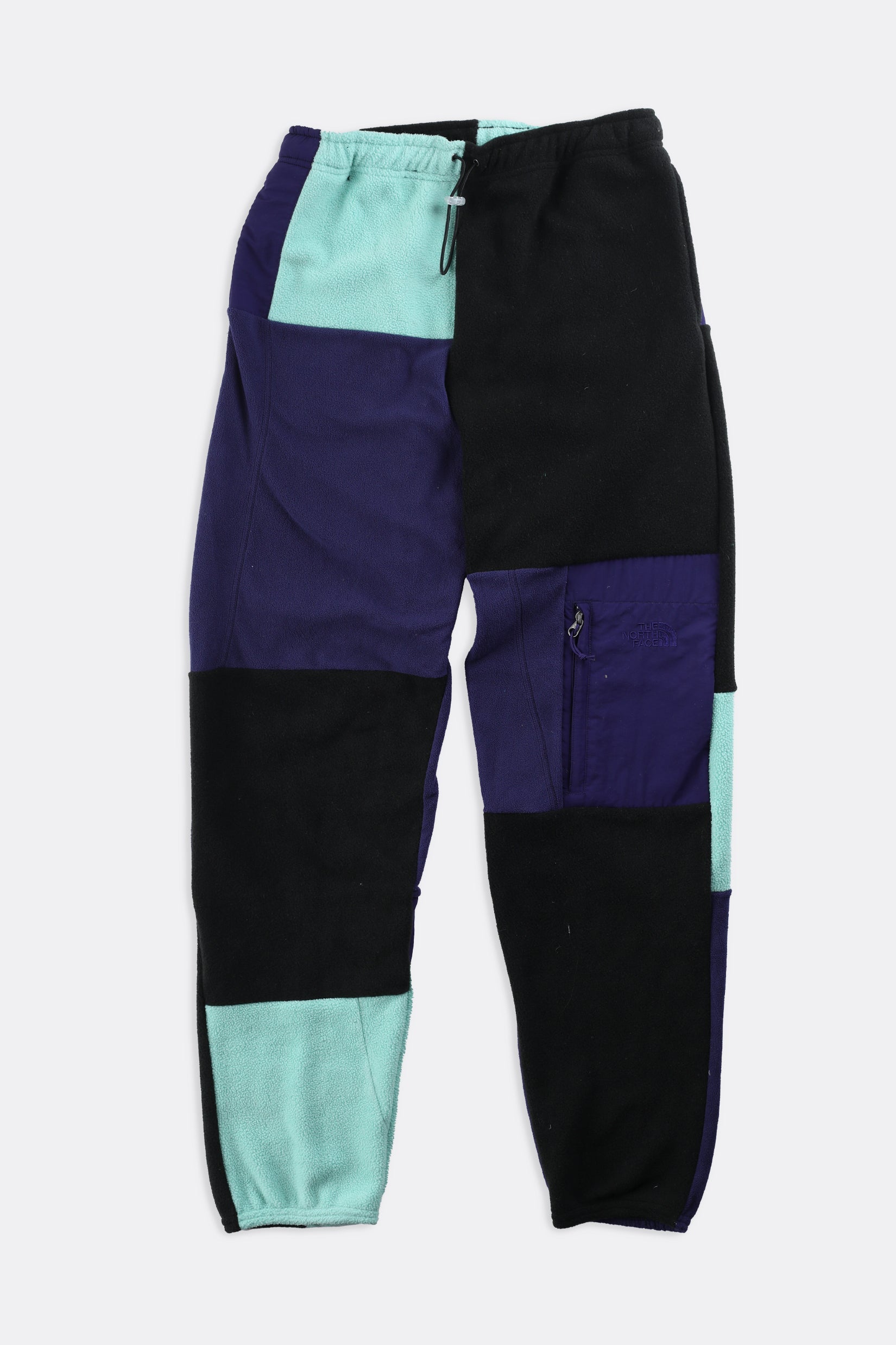 Rework Unisex North Face Patchwork Fleece Pant - Women-S, Men-XS