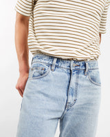 Relaxed tapered fit jeans in organic light vintage
