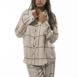 Eos Oversized Checked Viscose Shirt