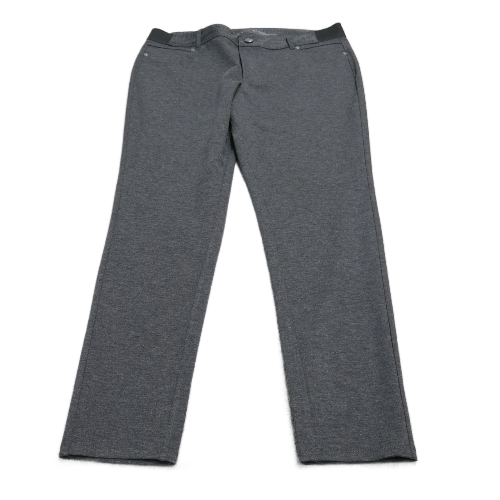 Simply Vera Wang Pull-on Elastic Waist Capri Pants XL Gray Straight Crop  Stretch