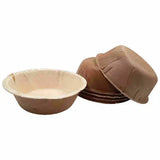 Dtocs Palm Leaf Bowls 5.5 Inch Round (Pack 50) | Bamboo Bowl Like Compostable Disposable Bowls For Serving Fruits, Soup, Cereal