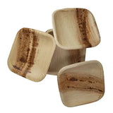 Dtocs Palm Leaf Plates 4 Inch Square (Pack 50) Tasting Plates | Bamboo Plate Like Compostable Disposable Wedding Plates For Serving Fruits, Cake, Dessert