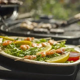 Dtocs Palm Leaf Platter Serving Tray 10x14 Oval (Pack 5) | Bamboo Look Compostable Charcuterie, Fruit, Serving Tray